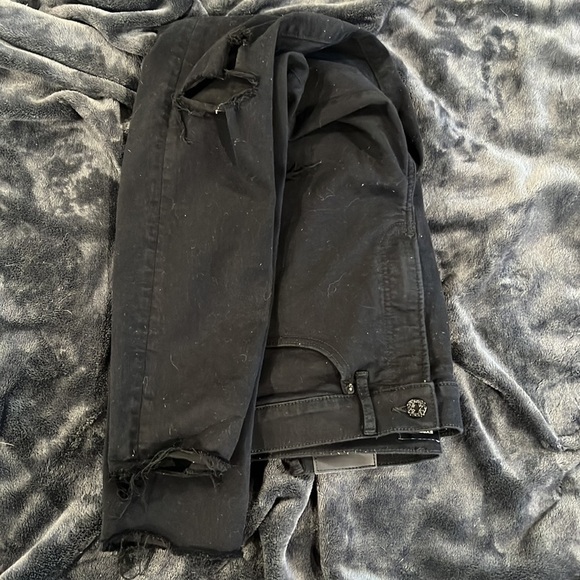 [Express] Skinny High Rise Destroyed Jeans - Picture 4 of 5